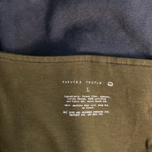 Purusha People Lady of the Cosmos olive green soft overalls - size L - Picture 14 of 16